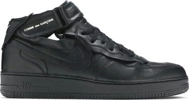 Кецове и обувки Nike Comme des Garçons x Air Force 1 Mid Black Черно | DC3601-001, 1