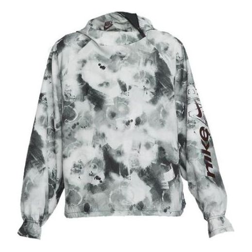 Суитчър Nike Air Dri-FIT Splash Ink Running Hooded Jacket Бяло | DM7550-010