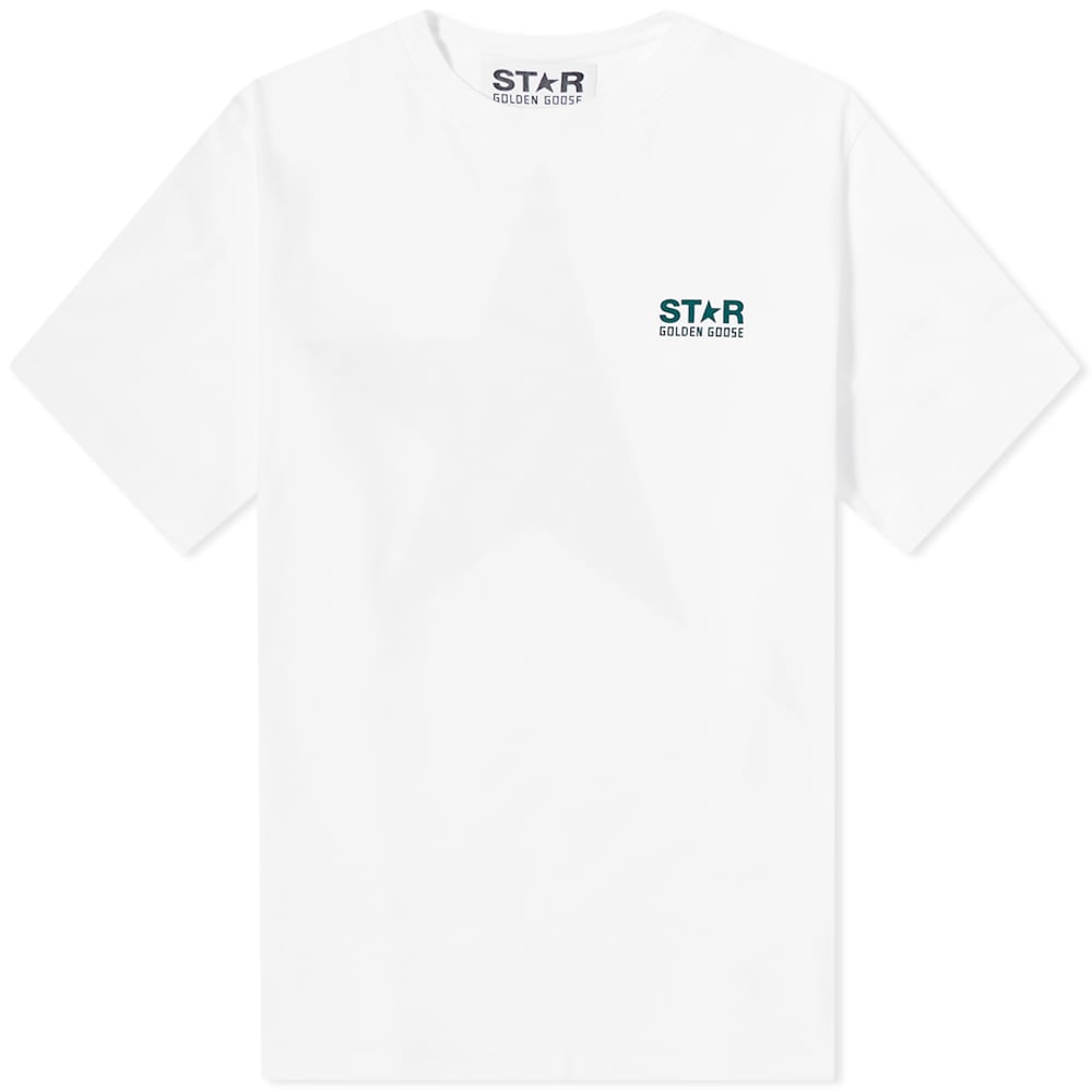 Тениска Golden Goose Golden Goose Logo T-Shirt Бяло | GWP01220-P000864-11257, 0