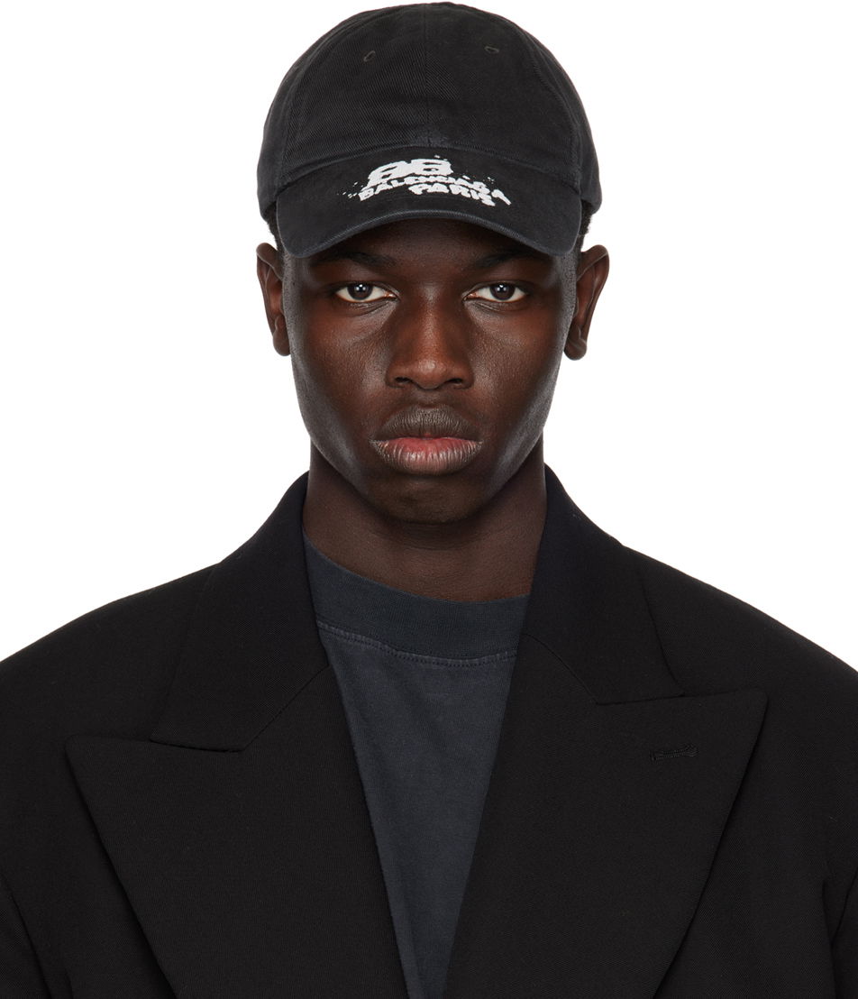 Шапка с козирка Balenciaga BB Icon Черно | 723771-410B2-1077, 0