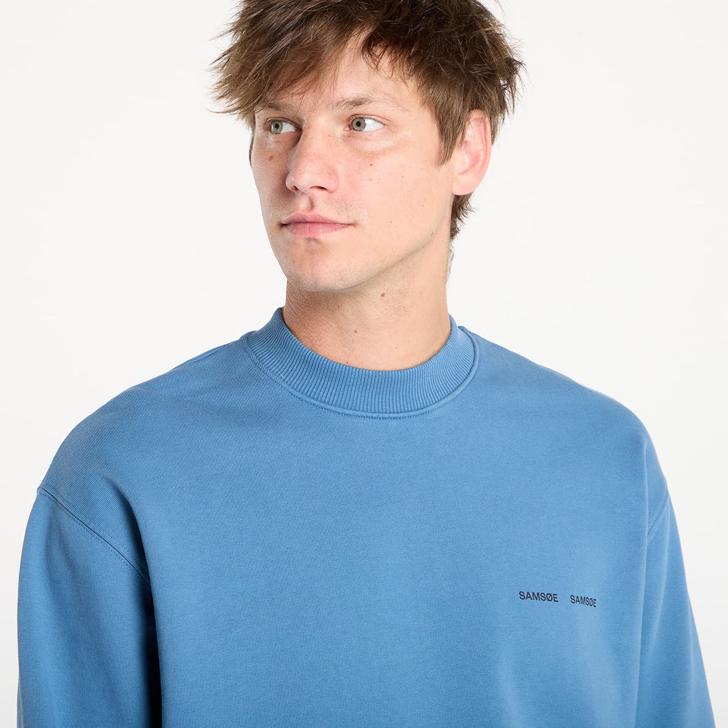 Суитчър Samsoe Samsoe Samsøe Samsøe Norsbro Crew Neck Sweatshirt Синьо | M00018103_184026TCX, 1