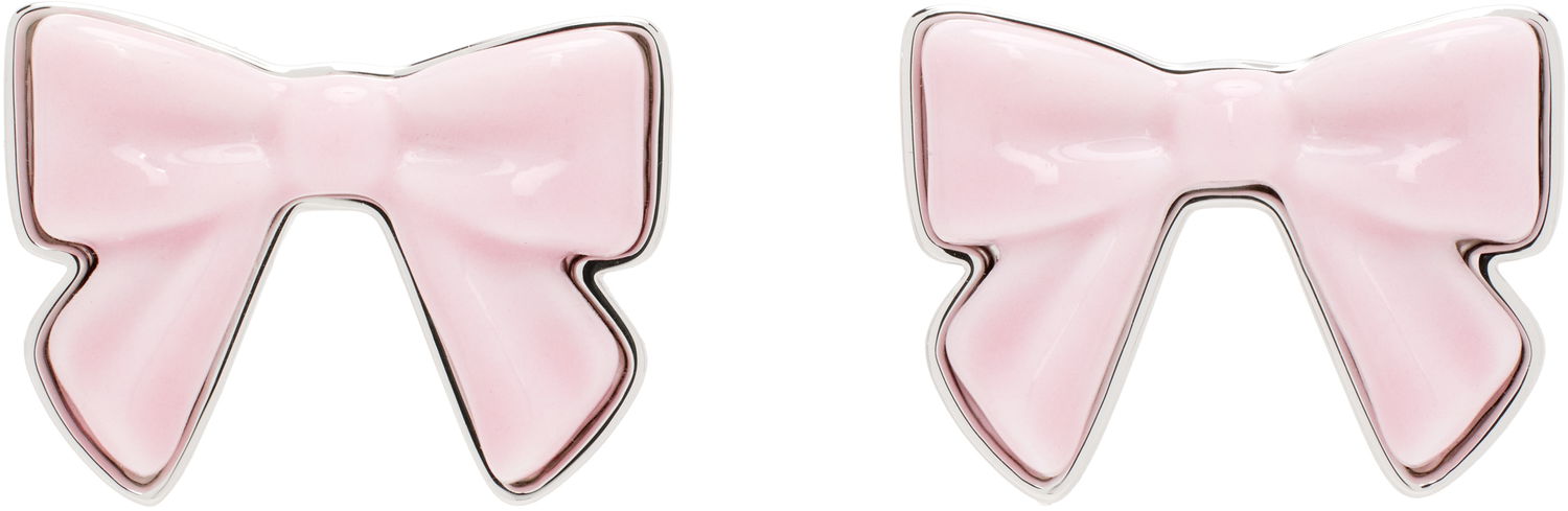 Обеци SHUSHU/TONG YVMIN Edition Bowknot Ceramic Earrings Розово | 25616PNK00DN2, 0