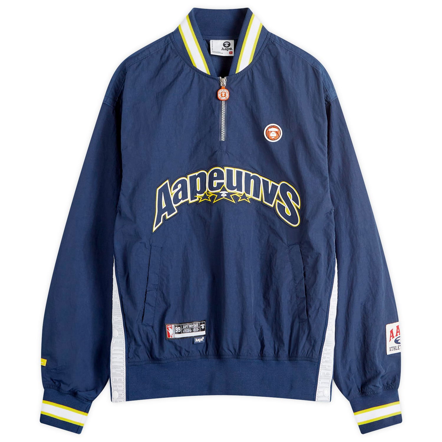 Ветровка AAPE by A Bathing Ape AAPE Nyon Training Quarter Zip Jacket Синьо | AAPSTM8483XXMNYX, 1