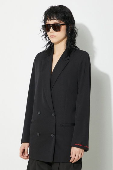 Палта Fiorucci Fiorucci Double-Breasted Blazer Черно | W01FPBDO044KN03BK01, 3