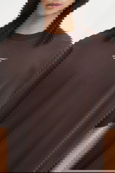 Тениска Drôle de Monsieur Drôle de Monsieur Le T-shirt Slogan Classique Tee Кафяво | I.TS202.CO002, 3