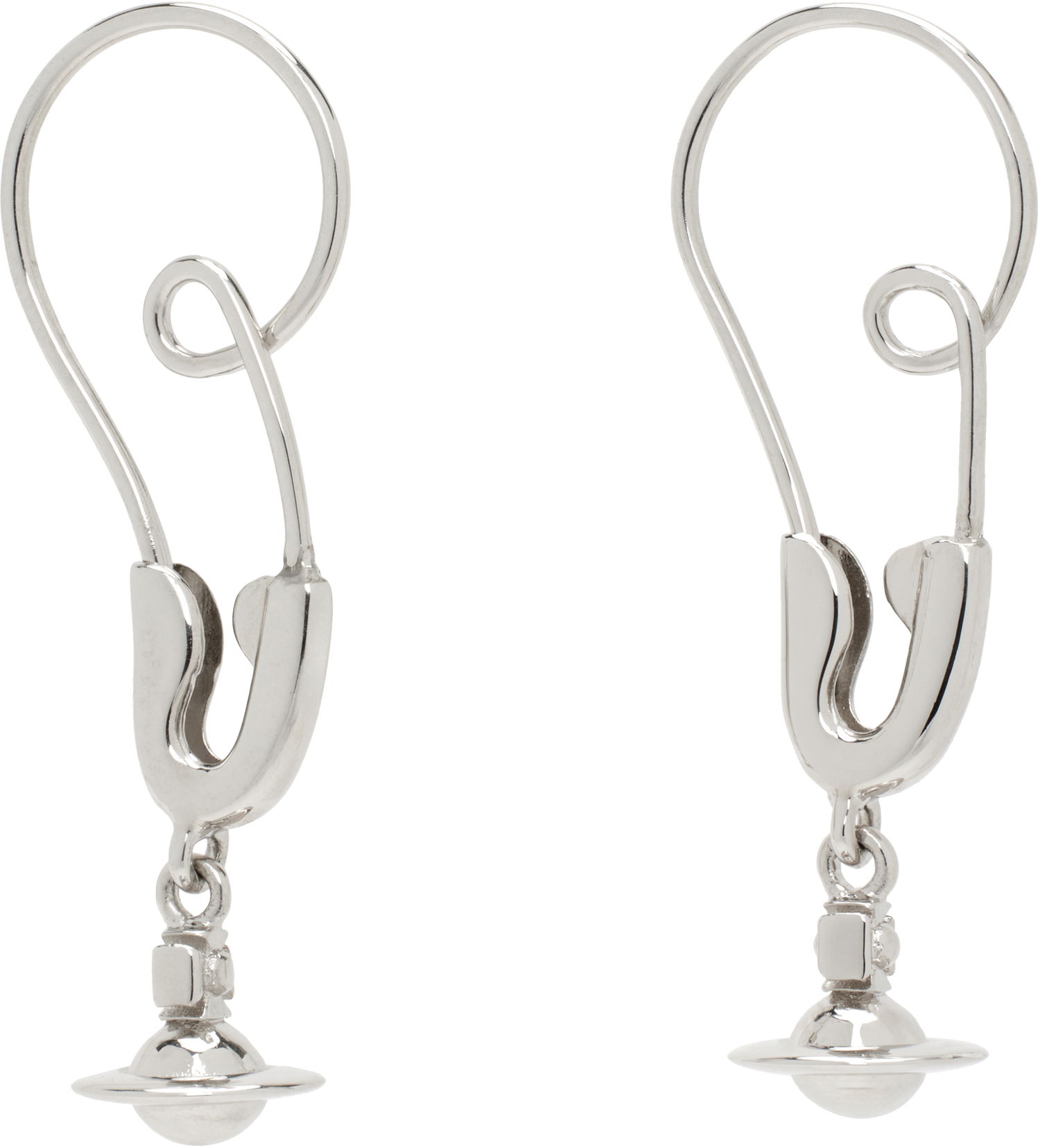 Обеци Vivienne Westwood Vivienne Westwood Large Maxima Drop Earrings Металик | 6202016Z-02P019-, 1