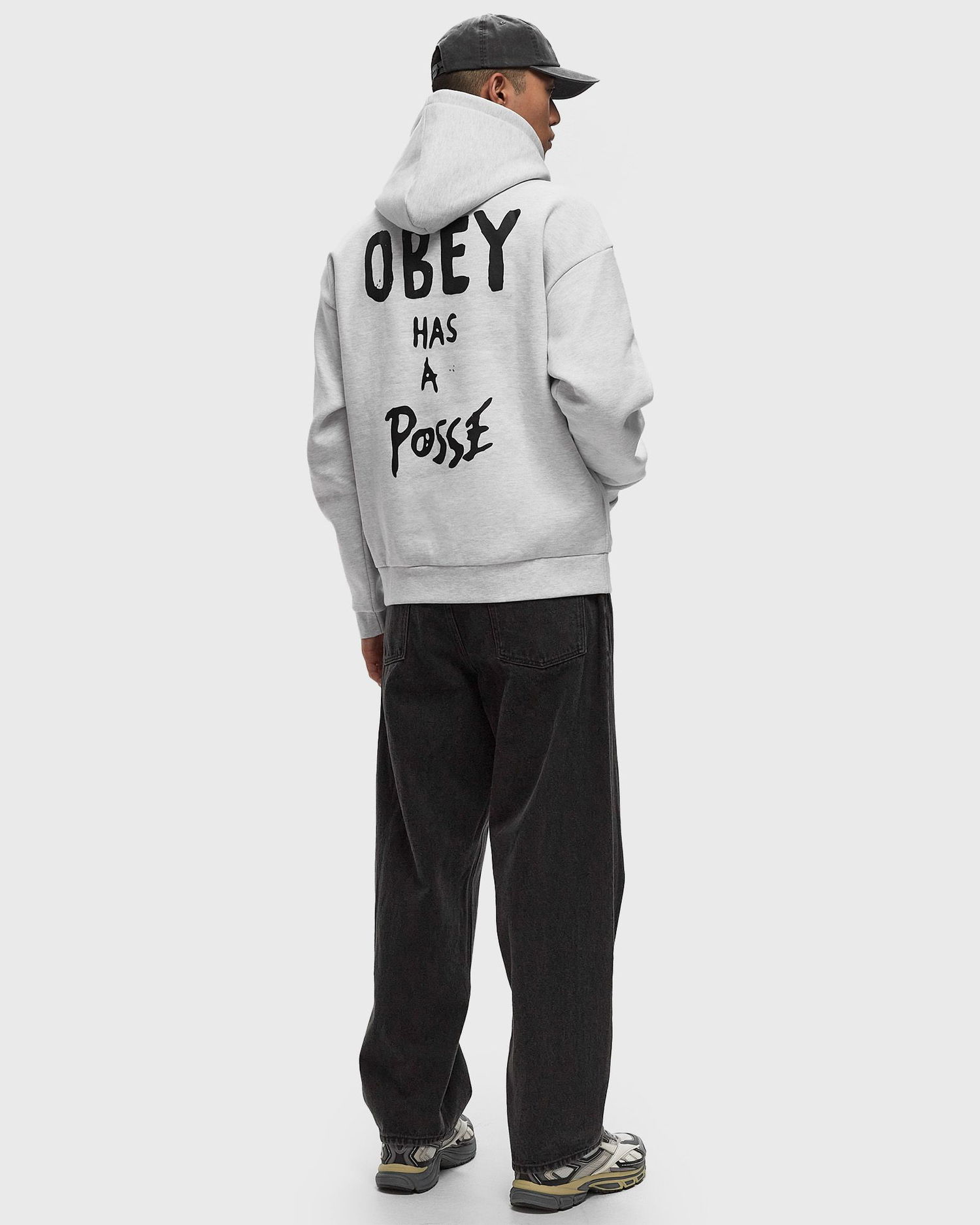 Суитчър OBEY Posse Extra Heavy Hoodie Сиво | 112470231-AGRY, 1