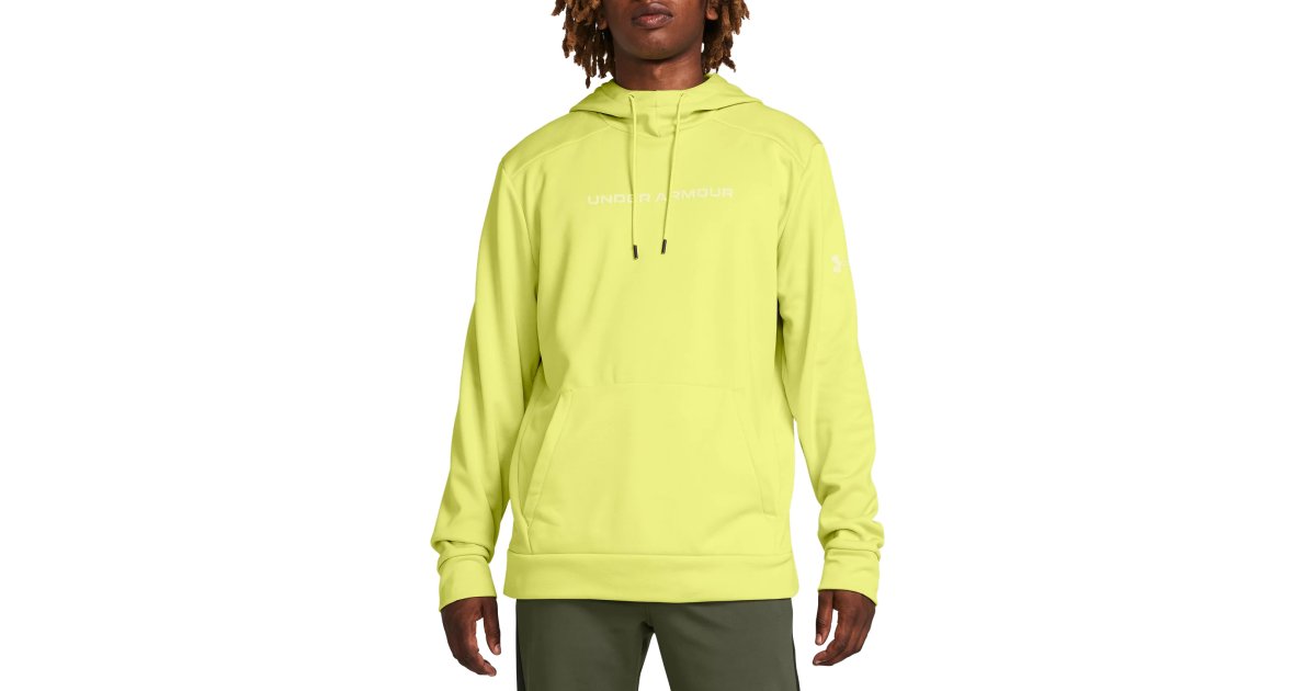 Суитчър Under Armour Armour Fleece® Graphic Wordmark Hoodie Жълто | 1379744-743, 1