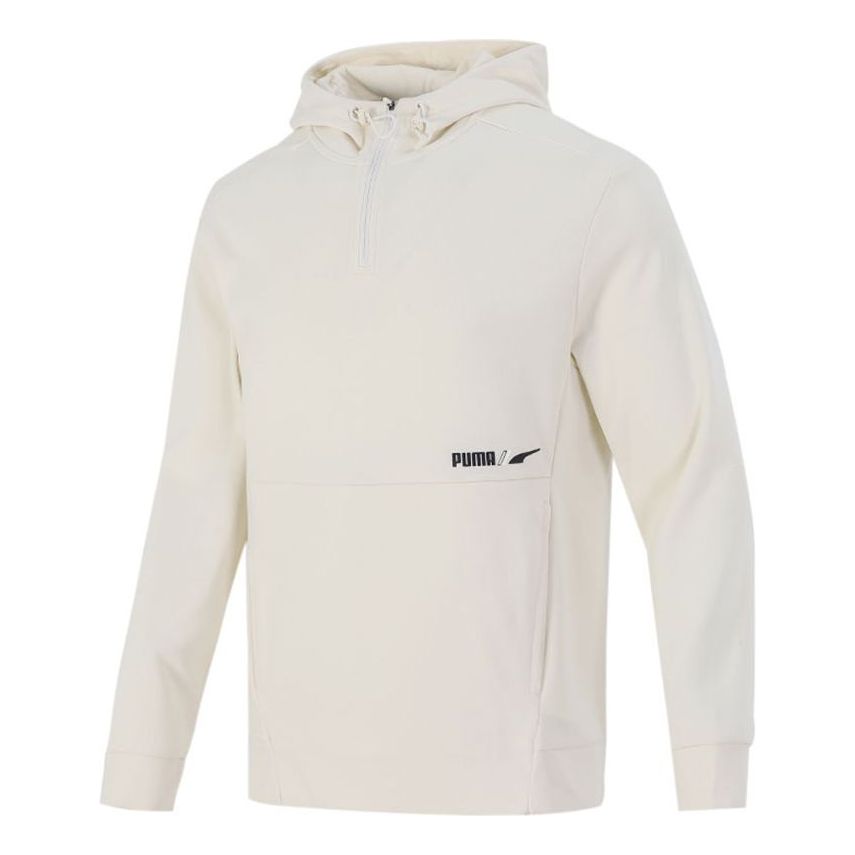 Суитчър Puma Men's Half Zip Training Hoodie Бяло | 846535-73, 0
