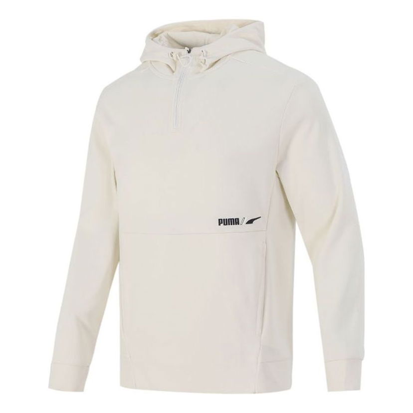 Суитчър Puma Men's Half Zip Training Hoodie Бяло | 846535-73