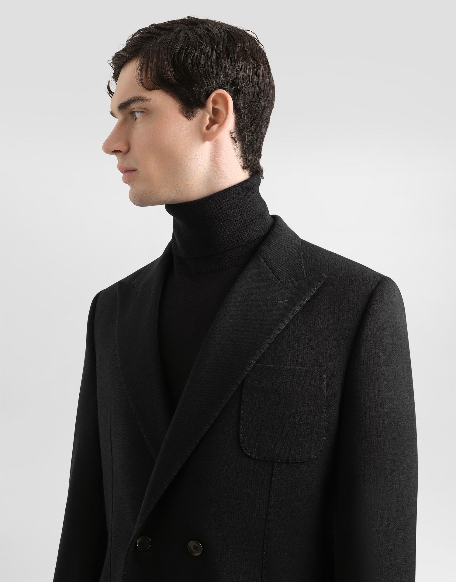 Яке Dolce & Gabbana Dolce & Gabbana Portofino Double-Breasted Jersey Jacket Черно | G2TK3THU7VCB0665, 1