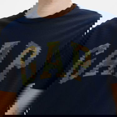 Тениска GAP Camo Arch Logo Tee Тъмно синьо | 500039-00, 2