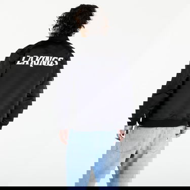 Яке бомбър Mitchell & Ness NHL Lightweight Satin Bomber Current Logo Kings Black Черно | SJKT7154-LAKYYPPPBLCK, 4