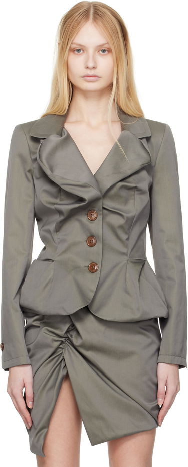 Яке Vivienne Westwood Vivienne Westwood Drunken Tailored Blazer Зелено | 1401007G-W011Z-, 0