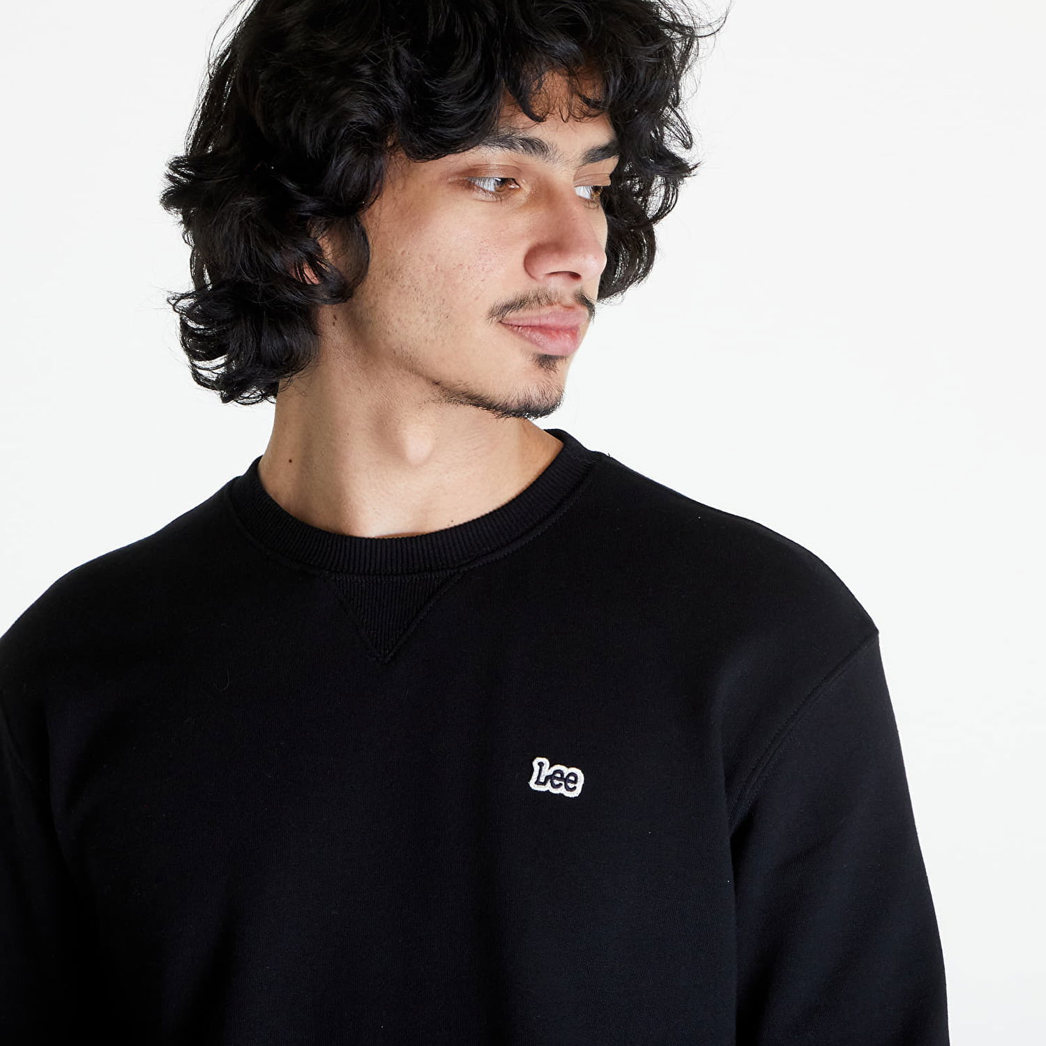 Суитчър Lee Plain Crew Sweatshirt Черно | 112121791, 1