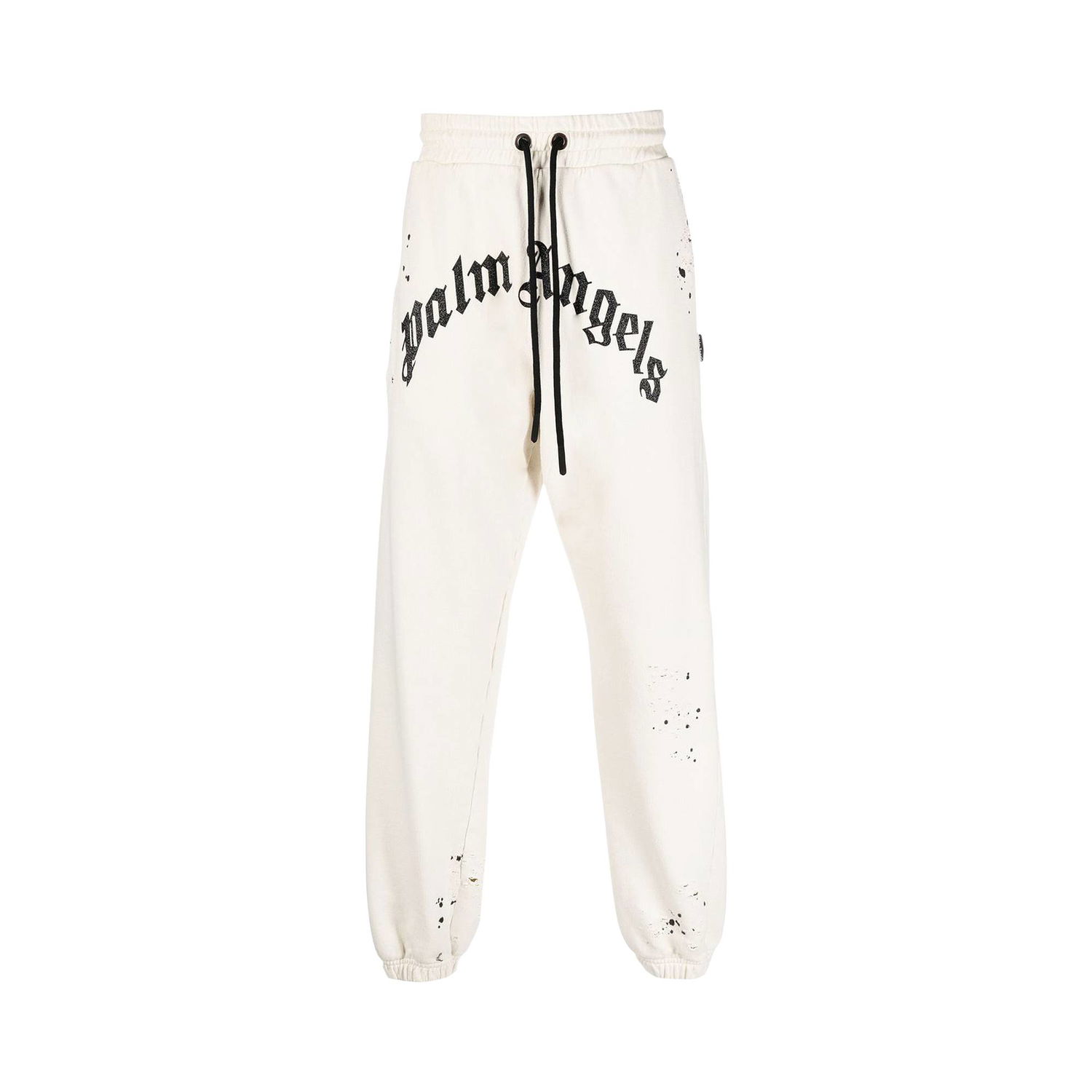 Спортни панталони Palm Angels GD Glittered Logo Sweatpants Бяло | PMCH011F22FLE0030310, 1