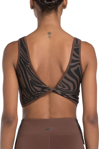 Бански Reebok Reebok Mod Safari Poly Sports Bra Кафяво | 100076289, 1