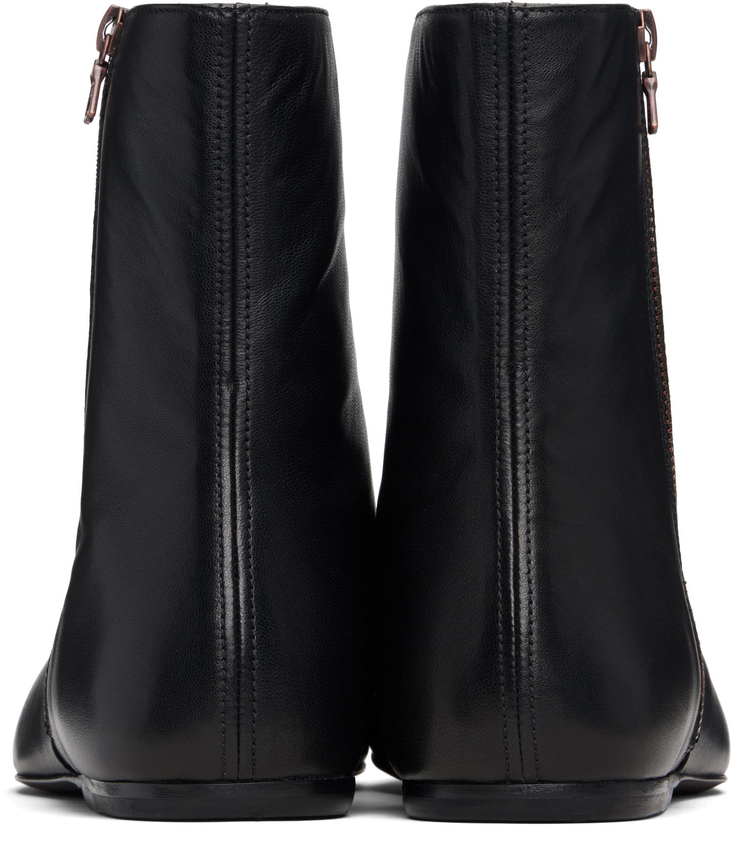 Кецове и обувки Dries Van Noten Dries Van Noten Leather Sock Boots Черно | 252-021709-112, 1