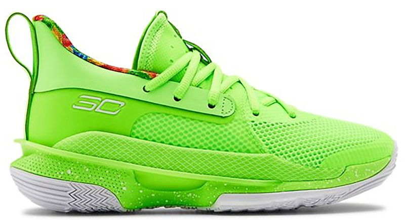 Кецове и обувки Under Armour Curry 7 Sour Patch Kids Зелено | 3022113-302, 0