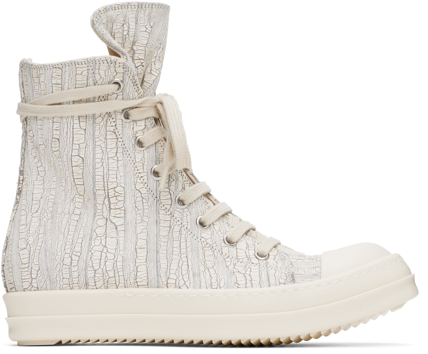 Кецове и обувки Rick Owens Rick Owens DRKSHDW Hollywood Megacrust High-Tops Бяло | DS01E3800 SMMC, 0