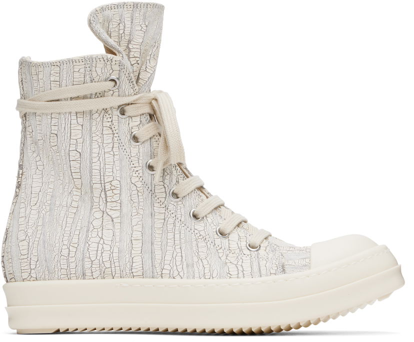 Кецове и обувки Rick Owens Rick Owens DRKSHDW Hollywood Megacrust High-Tops Бяло | DS01E3800 SMMC