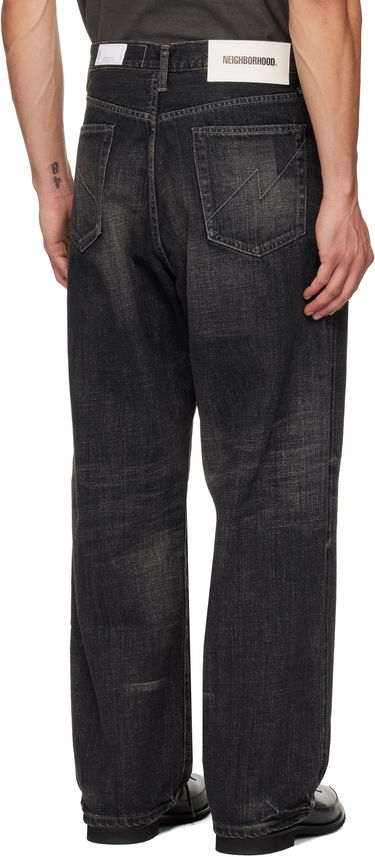 Дънки Neighborhood Washed Denim DP Wide Jeans Черно | 252XBNH-PTM04, 2