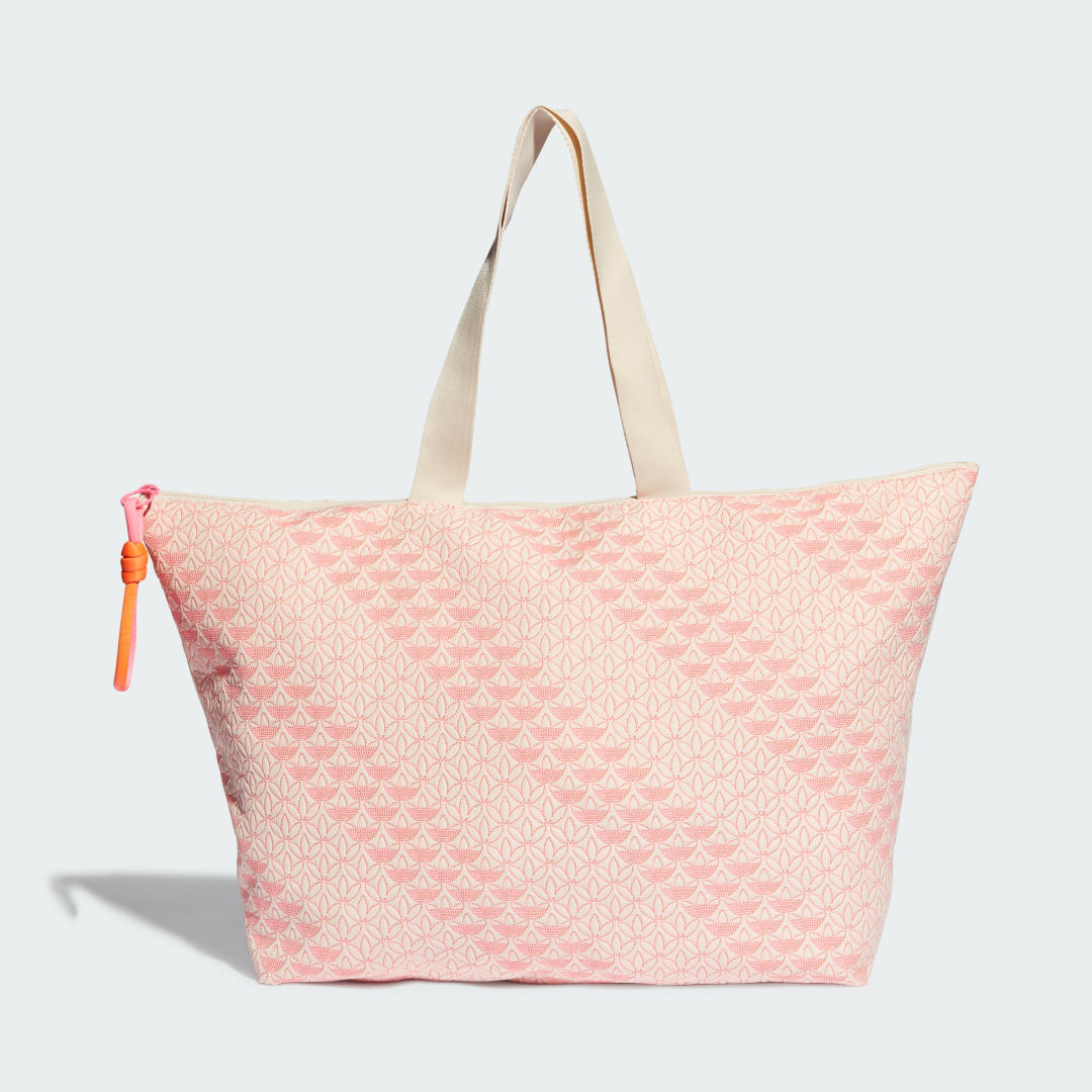 Голяма пазарска чанта adidas Originals Quilted Trefoil Shopper Tote Bag Розово | II3378, 1