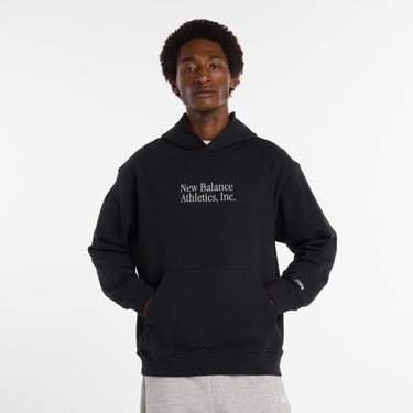 Суитчър New Balance Athletics, Inc. Hoodie Черно | NBMT53925BK, 0