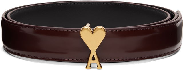 Ami de Coeur Heart Buckle Patent Leather Belt