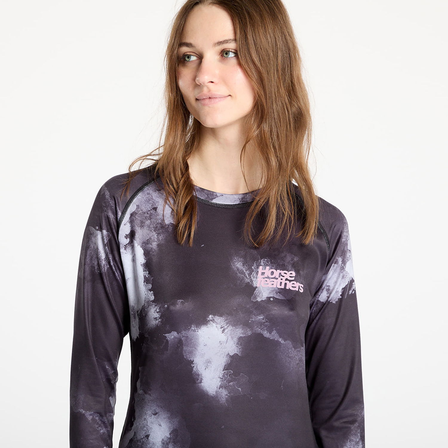 Тениска Horsefeathers Horsefeathers Deco Long Sleeve Bike Jersey Черно | TW041C, 1