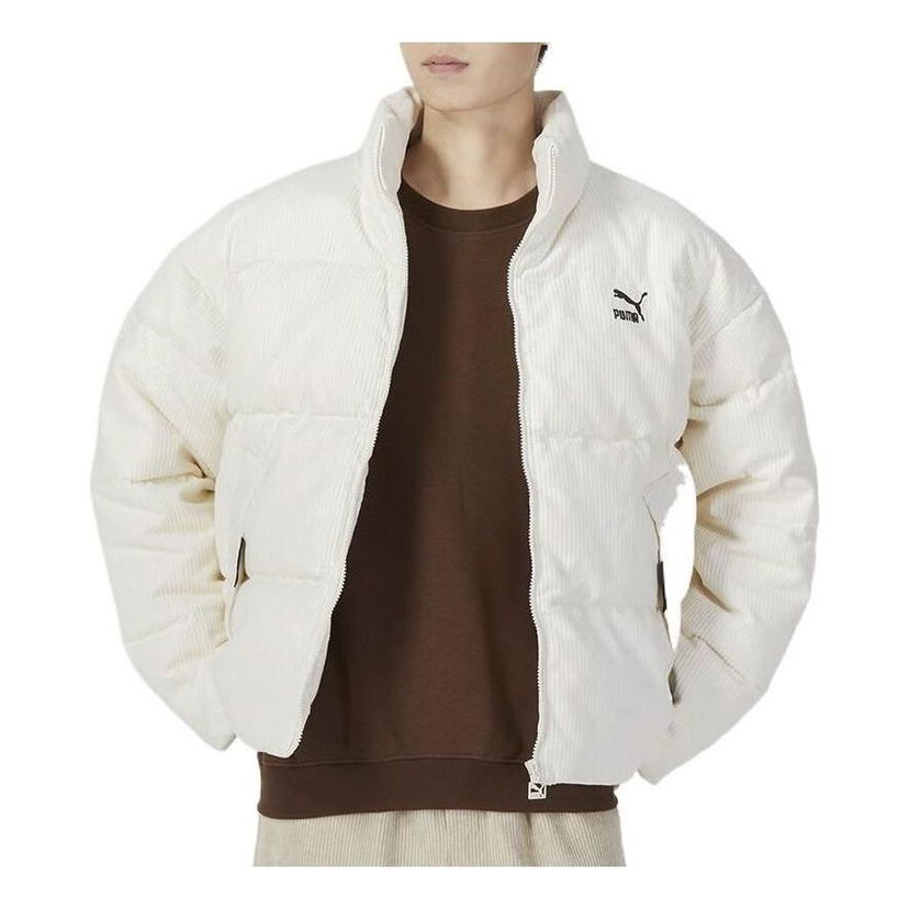 Пухо яке Puma Corduroy Puffer Jacket Бяло | 535581-65