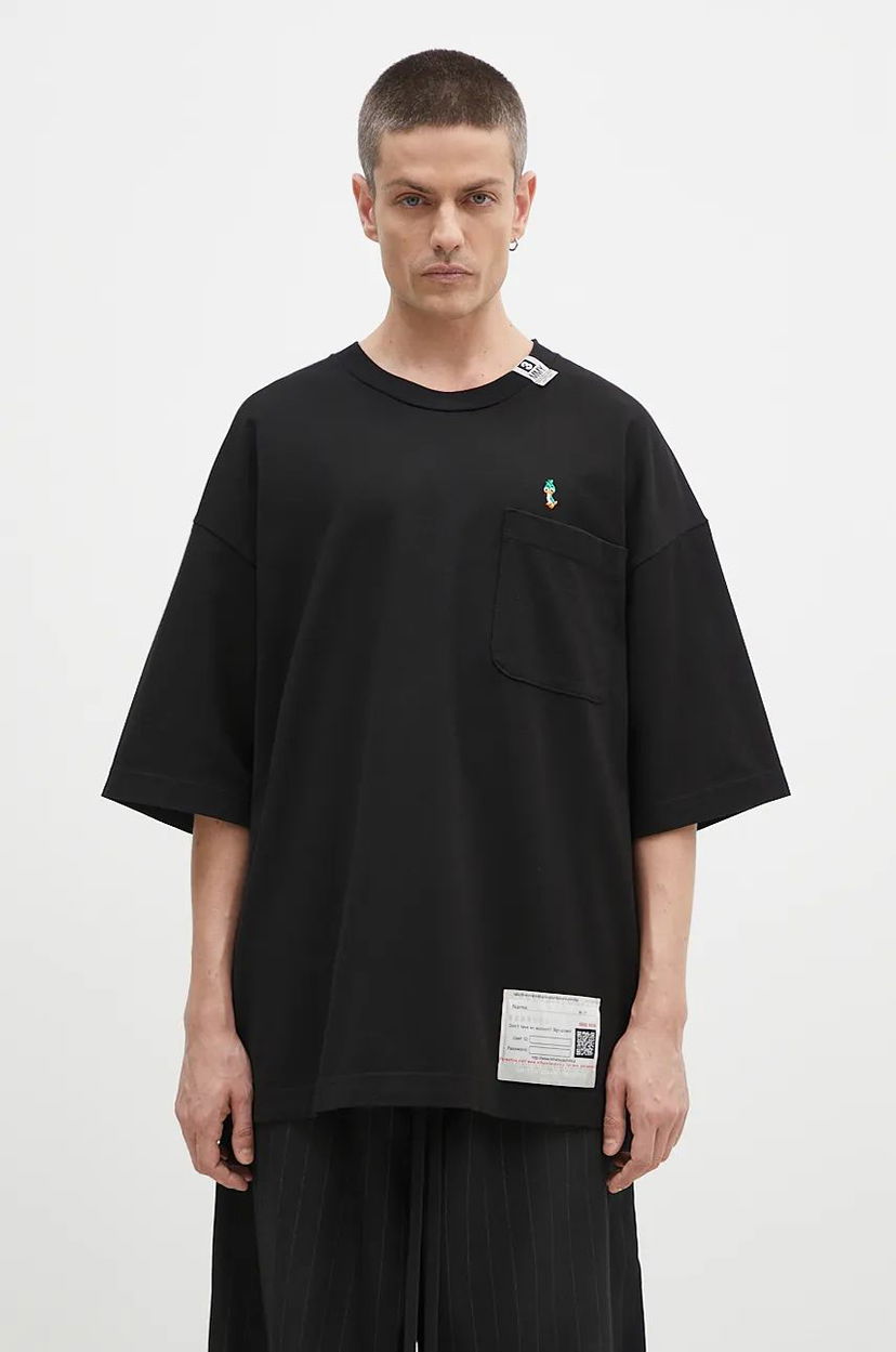 Тениска Maison MIHARA YASUHIRO Duck Embroidery T-Shirt Черно | A13TS631