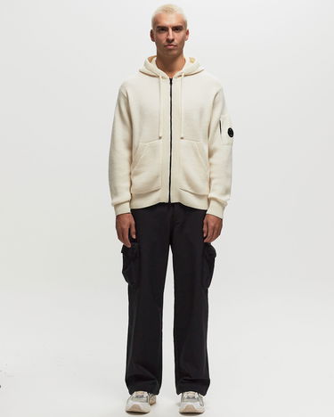 Пуловер C.P. Company Knitwear Hooded Zip-Up Cardigan Бяло | 17CMKN254A006595A-103, 1