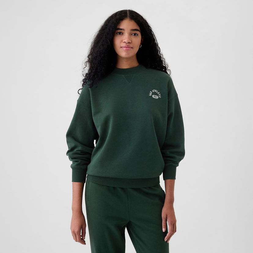 Суитчър GAP Mockneck Pullover Essex Green Зелено | 523574-03