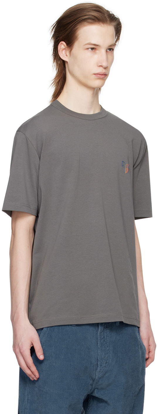 Тениска Paul Smith PS Paul Smith Zebra T-Shirt Сиво | M2R-220X-M21816-76, 1