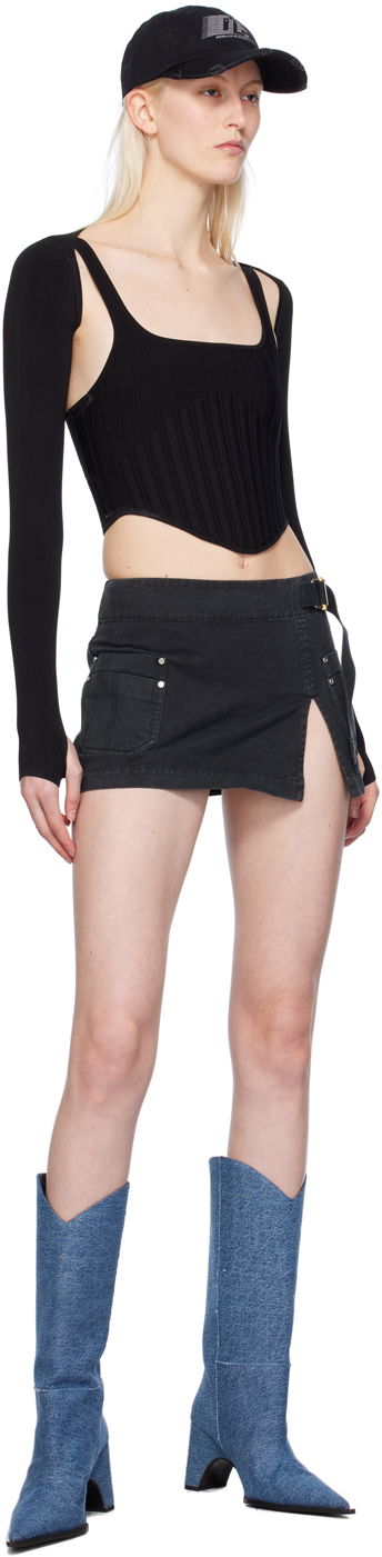 Пола Dion Lee Ventral Compact Corset Top Черно | A7772PS24, 3