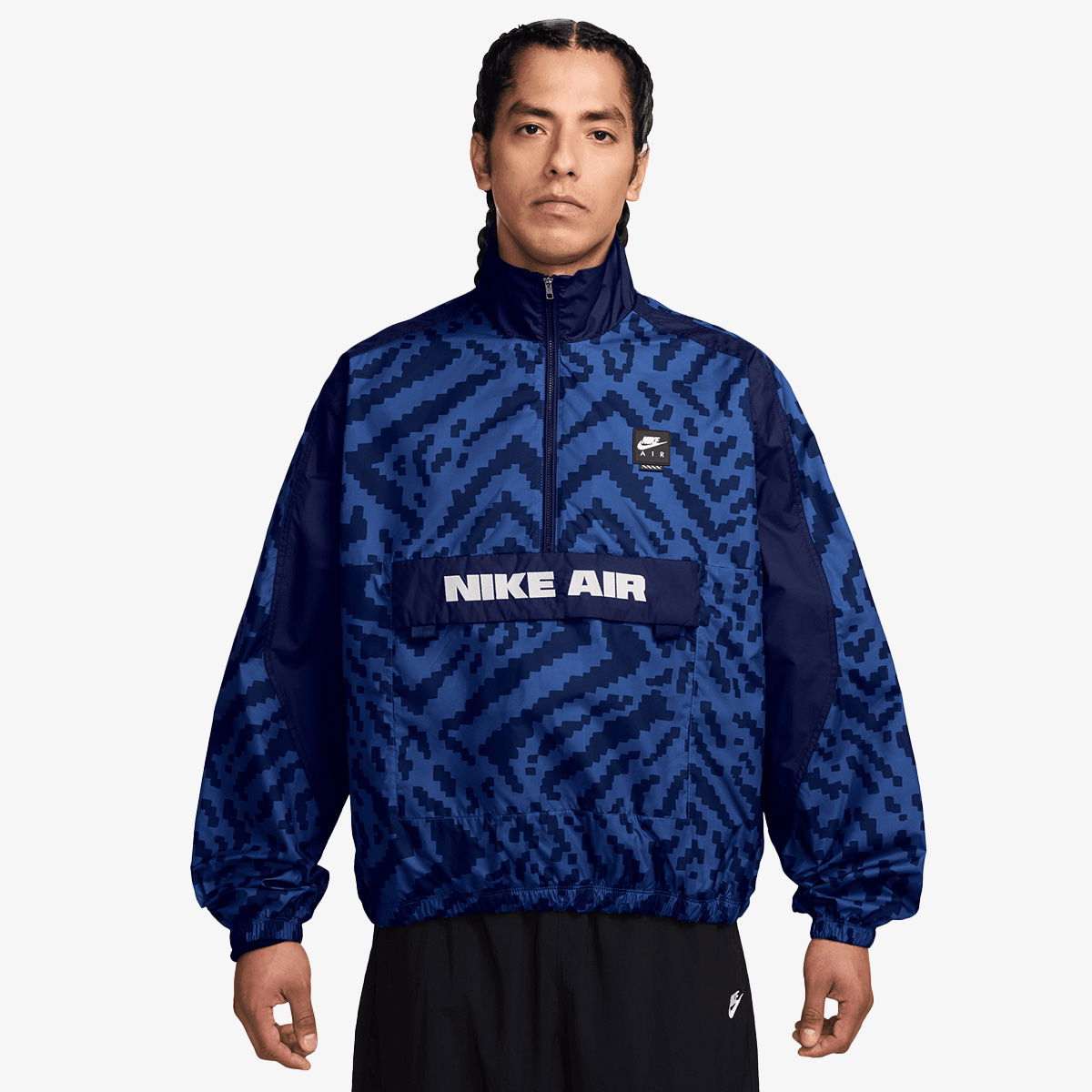 Ветровка Nike Air 1/2 Zip AOP Jacket Синьо | HV0878-480, 0