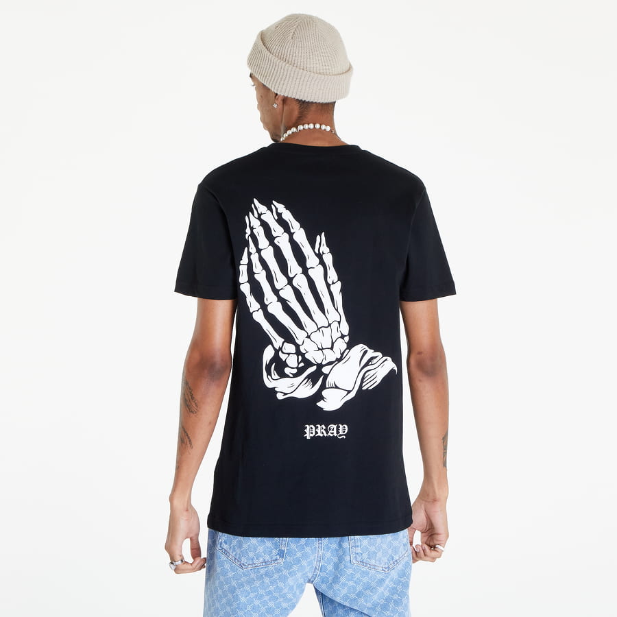 Тениска Urban Classics Pray Skeleton Hands Tee Черно | MT1928 Black, 0