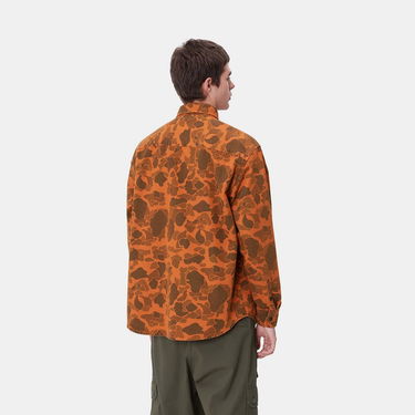 Риза Carhartt WIP Duck Camo Long Sleeve Shirt Оранжево
 | I033769_8, 2