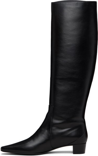 Кецове и обувки BY FAR BY FAR Pascal Nappa Leather Tall Boots Черно | 23FWPASDBLNAP, 2