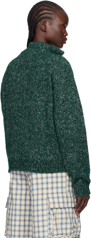 Пуловер ERL Slit Neck Alpaca Polo Зелено | ERL11N006, 2