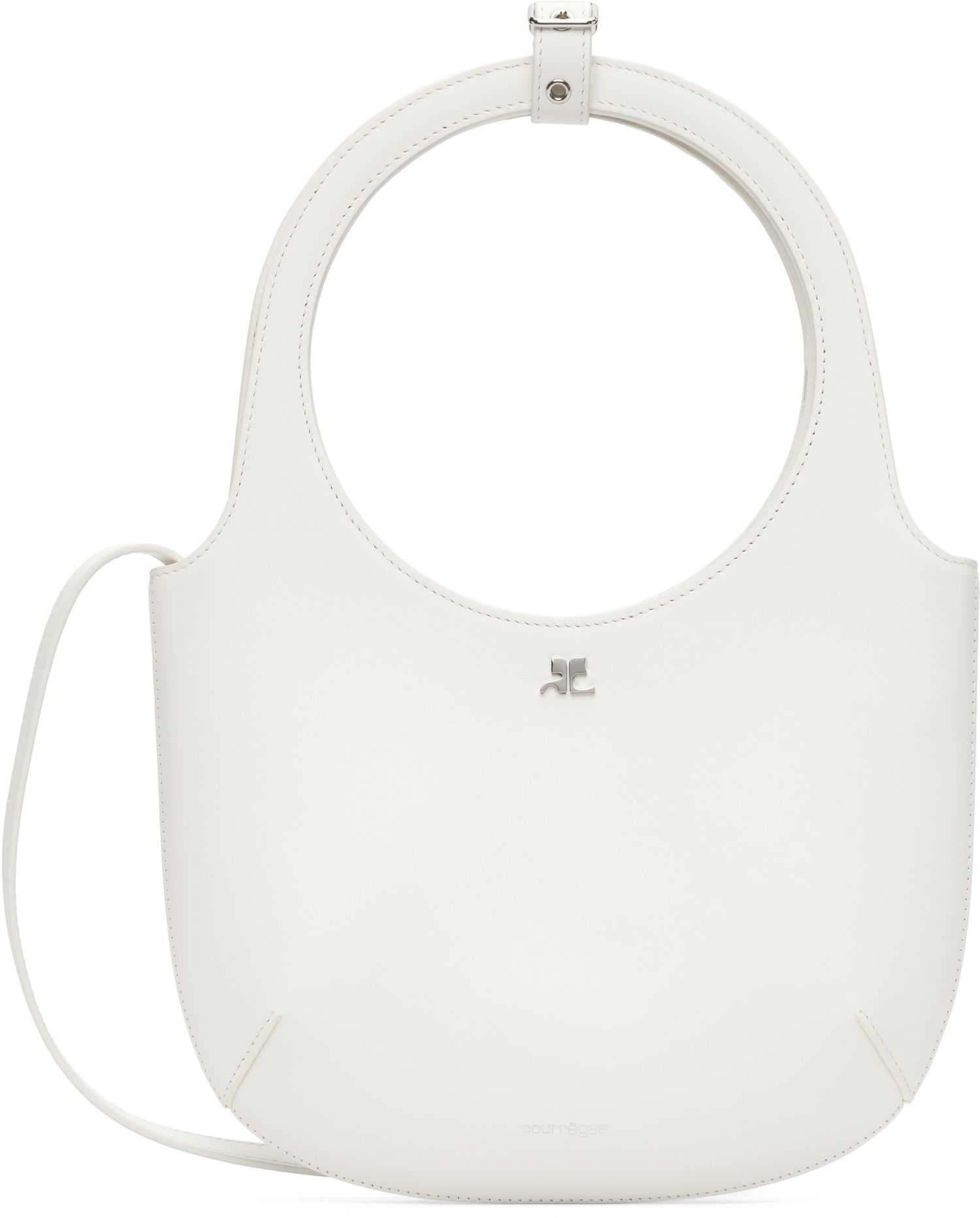 Чанта през рамо Courrèges Courrèges Holy Leather Shoulder Bag Бяло | 325GSA102CR0065, 0