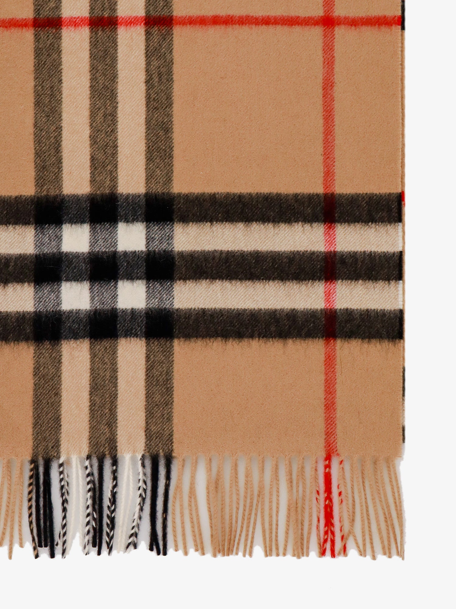 Шал Burberry Beige Check Cashmere Scarf Бежово | 8076576A7026, 1