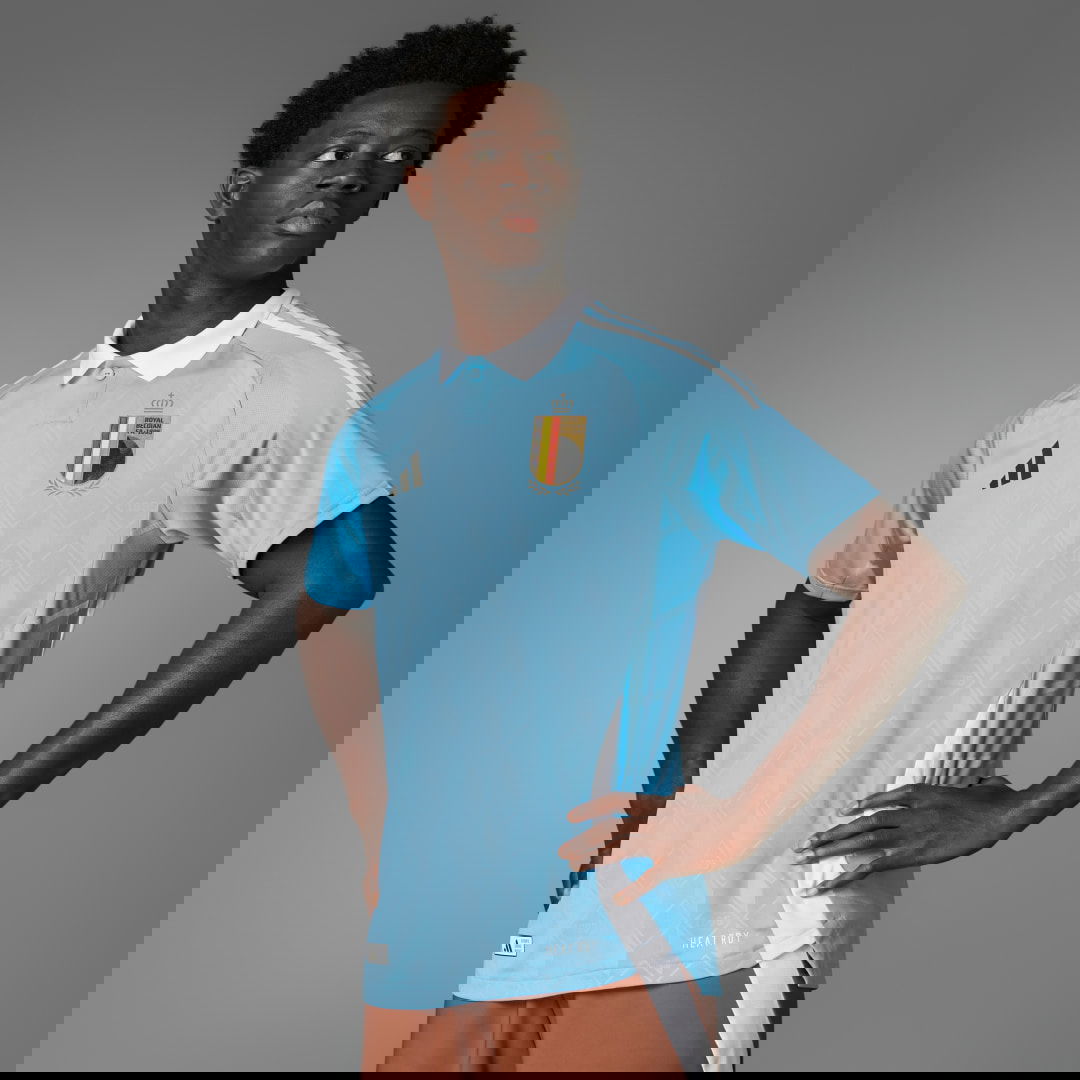 Фланелка adidas Performance Belgium 2024 Authentic Тюркоазено | IQ0776, 0