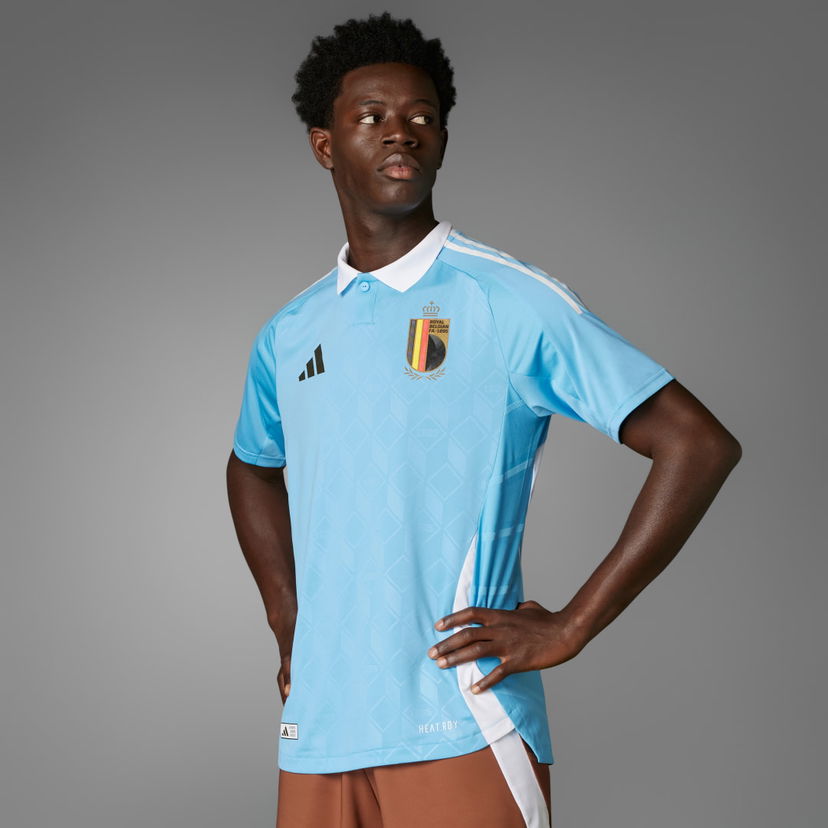 Фланелка adidas Performance Belgium 2024 Authentic Тюркоазено | IQ0776