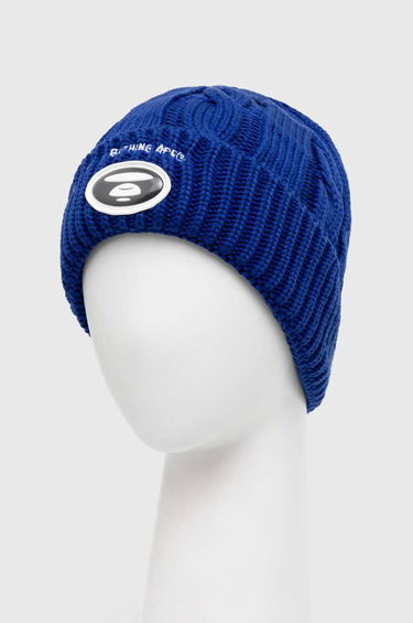 Шапка AAPE by A Bathing Ape AAPE Cable Knit Beanie Синьо | AHT5236, 2