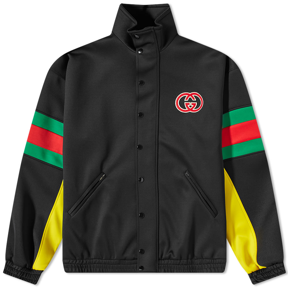 Яке бомбър Gucci Logo GRG Track Jacket Черно | 706437-XJETG-1152, 0