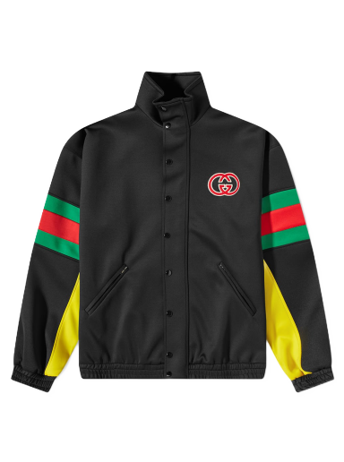 Яке бомбър Gucci Logo GRG Track Jacket Черно | 706437-XJETG-1152