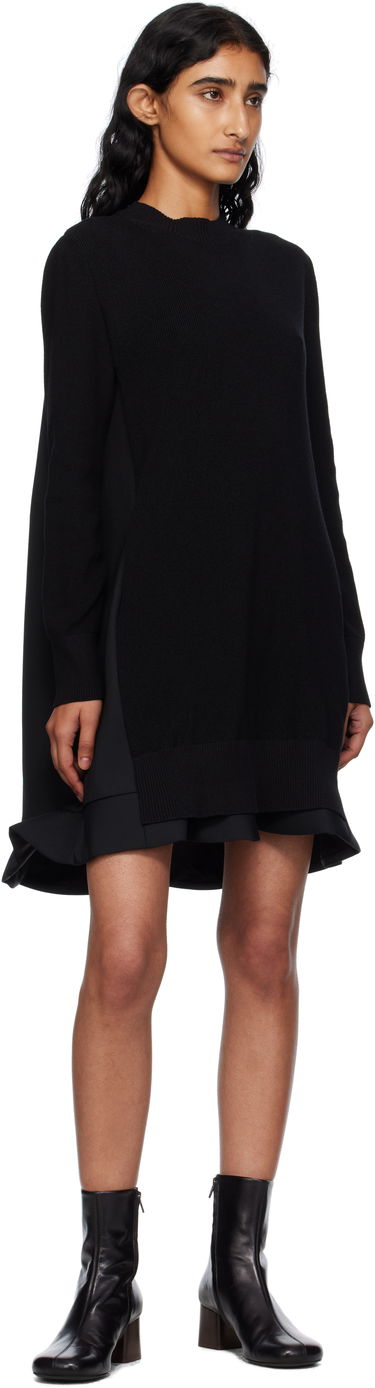 Pокля sacai Sacai Suiting Mix Knit Minidress Черно | 25-07952, 3