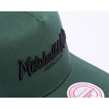 Шапка с козирка Mitchell & Ness Pinscript Trucker Olive/Black Зелено | HHSSINTL1144-MNNDKGN, 5